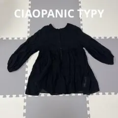 CIAOPANIC TYPY ティアードチェニック　シアーブラウス　黒　ブラック