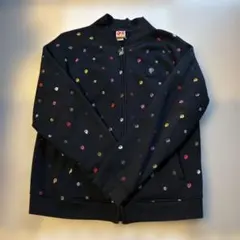 NESTA BRAND ブラック L カラフル刺繍 ジャンパー