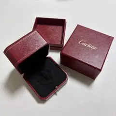 美品　カルティエ　リングケース　空箱　指輪入れ　レッドボックス　C