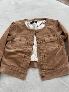 PAGEBOY ノーカラーコーデュロイジャケットのサムネイル