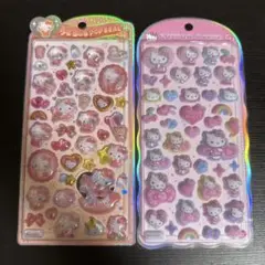 キティ　2枚セットコットンパフィ　うるちゅる