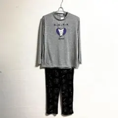 クロミ ルームウェア パジャマ 上下セット M サンリオ 新品　グレー×ブラック