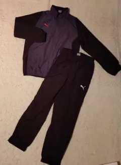 PUMA ジャージセット 黒/ダークグレー 150cm