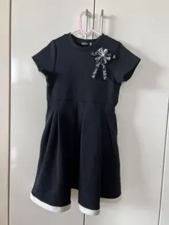 BeBe 黒 ワンピース 120サイズ フリル