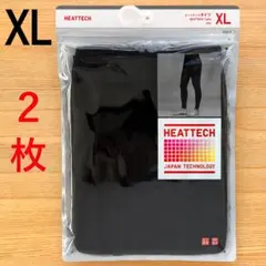 ２枚　ヒートテック タイツ スパッツ 前開き　黒 ブラック　XL　ユニクロ