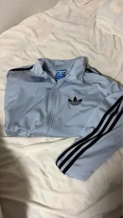 90s old adidas トラックジャケット ライトブルー