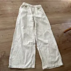 まゆこ様　専用ZARA ホワイト ワイドパンツ 11-12歳