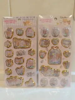 リラックマ　キラッとぷくぷくエアーシール　2枚セット　 サンエックス正規品