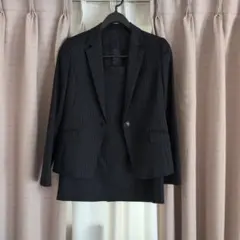 【グリーンレーベル】 ストライプ スカートスーツ 38/40