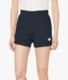 DESCENTE バレーボールハーフパンツ ネイビー Lサイズレディース