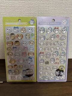 ボンボンドロップシール ちいかわ モモンガ＆みんなニコニコ 2つセット②