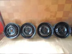 C346 15×5.5J 4穴 ホイール(ブラック) 15インチ 4本 ホンダ - メルカリ