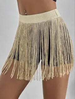 ゴールドフリンジショートパンツのサムネイル