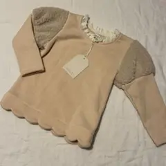 【タグ付未使用】しまむら　長袖カットソー　トップス　90 フリル襟　女の子