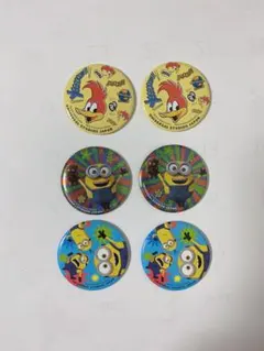 大人気☆USJ ウッディ・ウッドペッカー ミニオン バッジ 6個セット