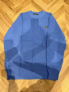 Lyle & Scott クルーネックニット ブルー Lサイズのサムネイル