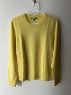 新品未使用　ユニクロ　カシミヤクルーネックセーター　イエロー　M
