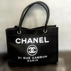 CHANEL ノベルティ　トートバッグ　黒