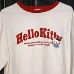 Hello Kitty ロゴプリント 長袖ロンT