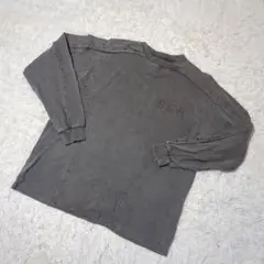 ウィンダンシー トレーナー 長袖 スタッズ ウォッシュ加工 ブラック XL 