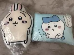 ハチワレとうさぎのクッションとお昼寝まくらセット(新品)