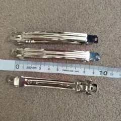 シルバー　バレッタ 3個セット 約９cm