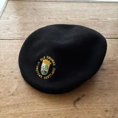 ■美品 1990s vintage UK 製 WOOLウールハンチング ベレー帽