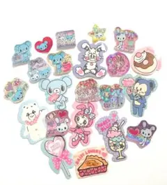 平成レトロ　フレークシール　メゾピアノ　ポンポネット　シール　ナルミヤ　平成女児