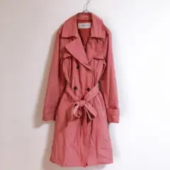 【Sene deux】（M）ステンカラートレンチコート/スプリングコート/無地