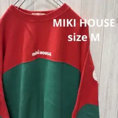 ミキハウス ビンテージトレーナー 長袖 M プリント割れあり
