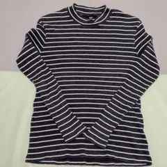 ユニクロ　レディース　XL リブハイネックT ロンＴ