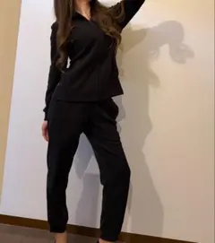 G*❕様 PUMA フリースセットアップ ブラック 裏起毛 タオル生地