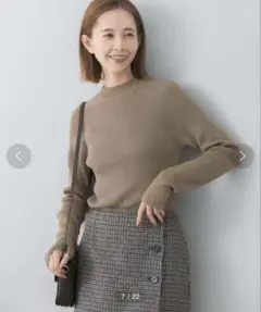 URBAN RESEARCH ROSSO バックリボンハイネックリブニット