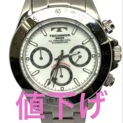 TECHNOS TGM615 SEIKO クロノグラフ 黒文字盤【ジャンク】 Yahoo!オークション -「technos tgm615」の落札相場・落札価格