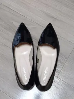 連休セール！mamian ブラック 晴雨兼用　レイン　シューズ　23.5cm