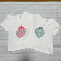 OBaibi フリル衿つきTシャツ２枚組のサムネイル