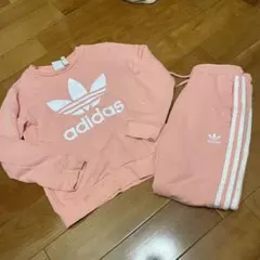 adidas キッズ セットアップ ピンク