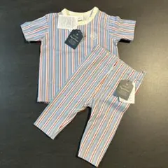 新品 cottoli セットアップ ストライプ 80