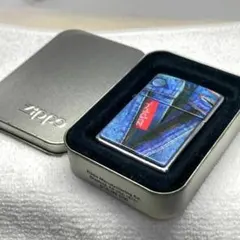 新品 Zippo 純正 暗闇で光る稲妻 ライトニング 蓄光 5面連続柄