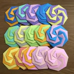 折り紙ペロペロキャンディ×15 ハロウィン　折り紙メダル