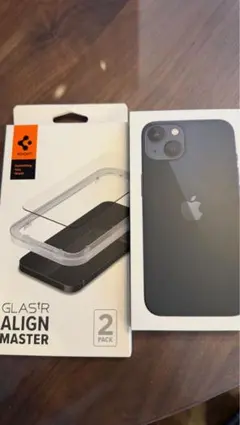 iPhone 13 256GB SIMフリー ミッドナイト ガラスフィルム付