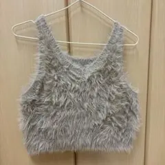 mline 2way シャギーニットベスト