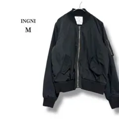 【INGNI】イング　MA-1 フライトジャケット　アウター　黒　M ミリタリー