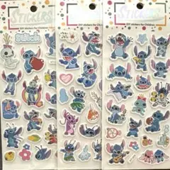 ディズニー　キャラクター　スティッチ　ぷっくりシール　立体　ステッカー