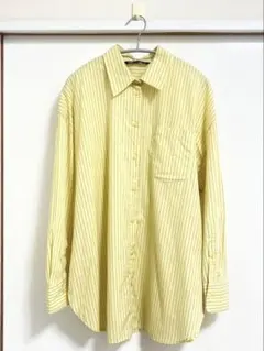 ZARA ストライプシャツ　イエローのサムネイル