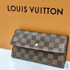 正規品』Louis Vuittonダミエ 三折り長財布 男女兼用 TH0092 - メルカリ