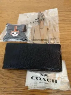 【新品未使用】 COACH 3点セット 長財布 キーホルダー レディース メンズ