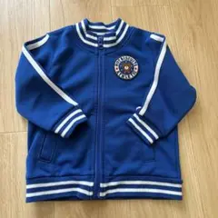 ホットビスケッツ　青色ストライプジャケット 90cm