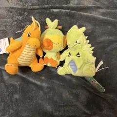 カイリュー　バンギラス　サルノリ　ぬいぐるみセット