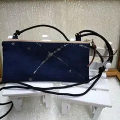 Z7.257❤️デニムリメイク 横型ショルダー ポシェット ポーチ マルチケース